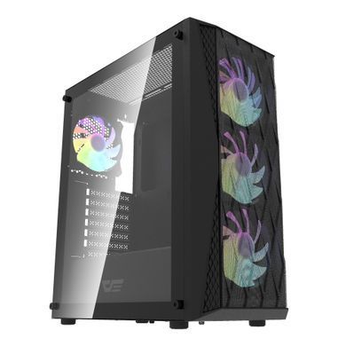 Корпус для комп'ютера DARK FLASH ATX без блока живлення DK352 чорний (DK352 BLACK) [503233]
