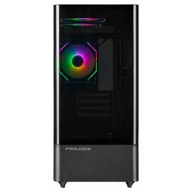Корпус Prologix (Lumi GM-01AB Glass Black) [608746]