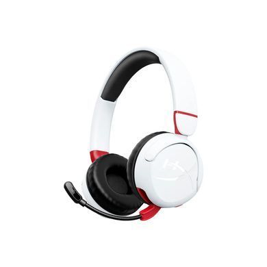 Гарнітура ігрова HyperX Cloud Mini, mini-jack/BT, 1.2м, білий-червоний (7G8F2AA) [107453]