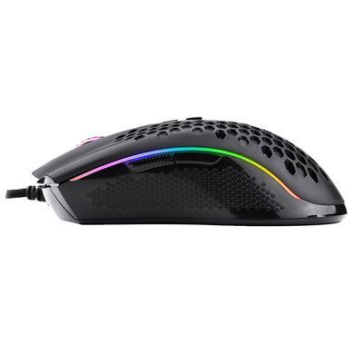 Мишка Redragon Storm M808 RGB Optical, ігрова, 12400dpi., 7кн., Ultralight чорна (77854) [401215]