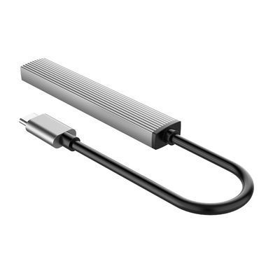 USB-хаб Orico AH-A12F-GY-BP USB Type-C 3-в-1 Grey (CA913770) [605162]