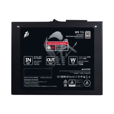 Блок живлення 1stPlayer PS-750SFX 750W (SFX-PLT-750-BK-EU) [612020]