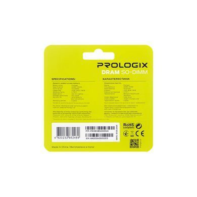 Модуль пам`ятi SO-DIMM DDR4 8GB/3200 Prologix (PRO8GB3200D4S) [608068]