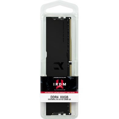 DDR4 16Gb 3600MHz GoodRAM IRDM PRO Deep Black, чорний, Retail (IRP-K3600D4V64L18S/16G) [402305]