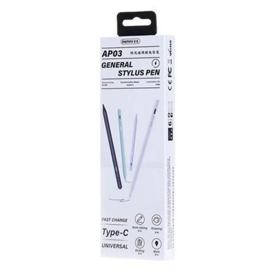 Стилус "REMAX Fast Charging Stylus Pen (Universall) AP03" White (6954851206132) [806895]