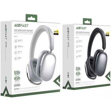 Гарнітура Acefast H9 ANC, Bluetooth, Silver (6974316284383) [404463]