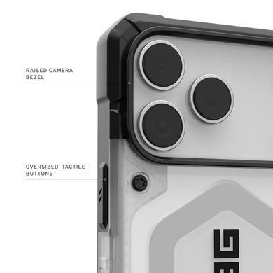 Чохол UAG для iPhone 17 Pro Max, Pathfinder Clear MagSafe, Ice/Silver (114552114333) [111625]