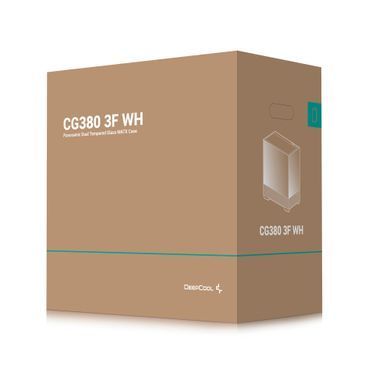 Корпус DeepCool CG380 3F White без БЖ (R-CG380-WHAGM3-G) [618115]