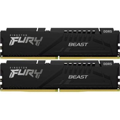 Пам'ять ПК Kingston DDR5 64GB KIT (32GBx2) 5600 FURY Beast (KF556C36BBE2K2-64) [114663]