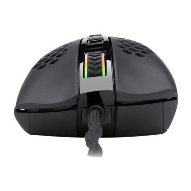 Мишка Redragon Storm M808 RGB Optical, ігрова, 12400dpi., 7кн., Ultralight чорна (77854) [401215]