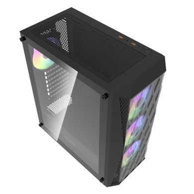 Корпус для комп'ютера DARK FLASH ATX без блока живлення DK352 чорний (DK352 BLACK) [503233]