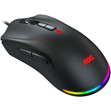 Мишка AOC GM530 ігрова, 16000dpi., 7кн., RGB PMW3389 Kailh switch чорна (GM530B) [401293]