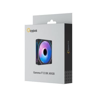 Корпусний вентилятор 120MM GAMMA F12 BK ARGB OCYPUS (GAMMA-F12-BK1AM00X-GL) [502896]