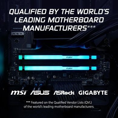 Пам'ять ПК Kingston DDR5 16GB 6800 FURY Beast FURY Beast White EXPO (KF568C34BBE-16) [114581]