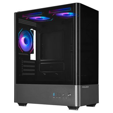 Корпус Prologix (Lumi GM-01AB Glass Black) [608746]