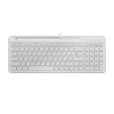 Клавiатура Maxxter White (KB-01W-UA) [606089]