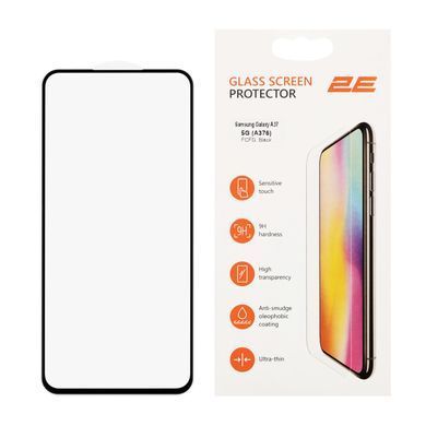 Захисне скло 2E для Samsung Galaxy A37 5G (A376), 2.5D FCFG, (1 Pack), чорна рамка (2E-G-A37-SMFCFG-BB) [114080]