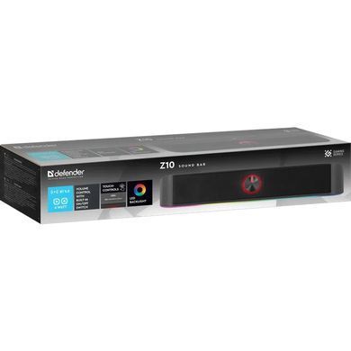 Акустична система 2.0 Defender Саундбар Z10 6Вт, Bluetooth/USB, LED чорна (65123) [405271]