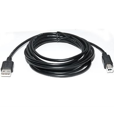 Кабель REAL-EL Pro USB - USB Type-B V 2.0 (M/M), 2 м, чорний (EL123500026) [603959]