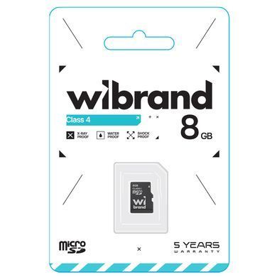 Карта пам'яті microSDHC Wibrand 8Gb class 4 (WICDC4/8GB) [802850]
