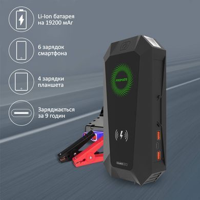 Універсальна мобільна батарея Promate HexaBolt-20 Black 19200mAh (hexabolt-20.black) [603424]