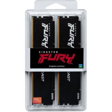 Пам'ять ПК Kingston DDR5 64GB KIT (32GBx2) 5600 FURY Beast (KF556C36BBE2K2-64) [114663]