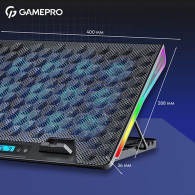 Охолоджуюча підставка для ноутбука GamePro (CP1140) [616847]