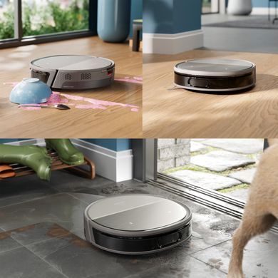 Робот-пилосос Philips Series 9000, h=9.8см, вологе прибирання, конт пил -0.21л, вода -0.22л, автон. робота до 280хв, EPA 11, чорний-металік (XU9100/10) [112180]