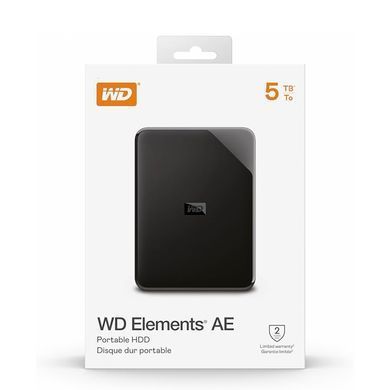Зовнішній жорсткий диск PHD External 2.5'' WD USB 3.2 Gen1 Elements AE 5Tb Black (WDBEBA0050BBK-WESN) [806662]