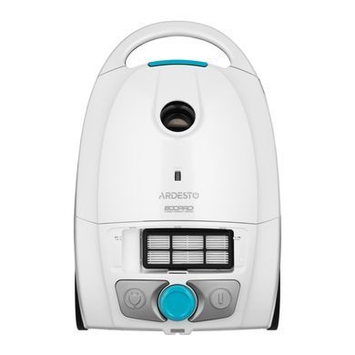 Пилосос ARDESTO мішковий, 800Вт, мішок- 3.5л, HEPA, білий (VC-I-B800W) [110816]