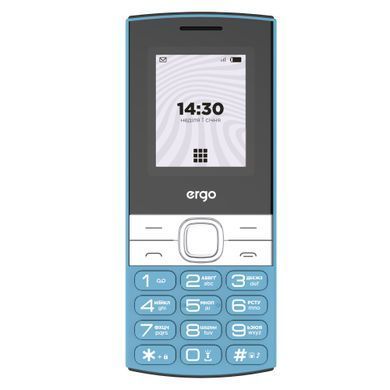 Мобiльний телефон Ergo B185 Dual Sim Blue (B185 Blue) [619388]