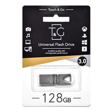 Флеш-накопичувач USB3.0 128GB T&G 117 Metal Series Black (TG117BK-128G3) [607329]