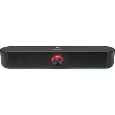 Акустична система 2.0 Defender Саундбар Z10 6Вт, Bluetooth/USB, LED чорна (65123) [405271]