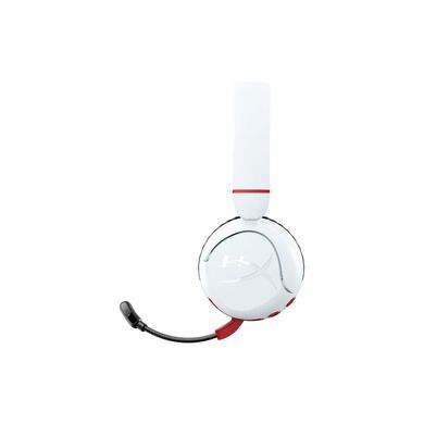 Гарнітура ігрова HyperX Cloud Mini, mini-jack/BT, 1.2м, білий-червоний (7G8F2AA) [107453]