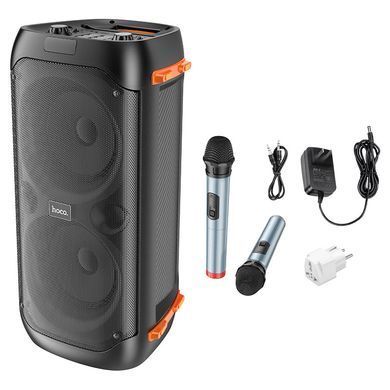 Портативна колонка HOCO BS53 Manhattan wireless dual mic outdoor BT speaker, 20W*2, Black (6931474781116) [806329]
