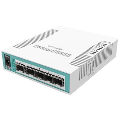 Комутатор Mikrotik (400Mhz/128Mb, 5xSFP, 1xCombo) (CRS106-1C-5S) [401528]