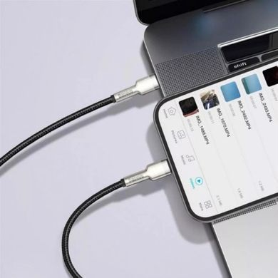 Кабель Baseus Cafule Series Metal Data Cable Type-C to iP PD 20W 0.25m Black (CATLJK-01) [802559]