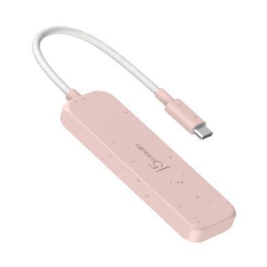 USB-хаб J5create 4 USB-C Red (JCH345ER-N) [618225]