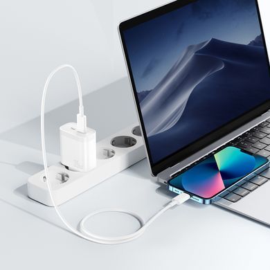 Мережевий зарядний пристрій XO L105 (2USB-С, 3А) PD White (L105.white) [603304]