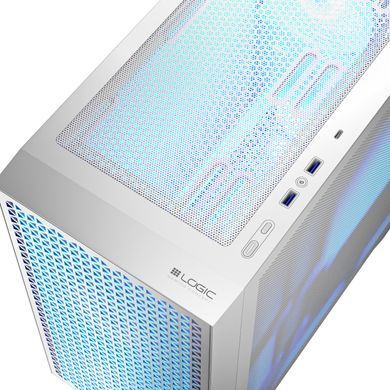Корпус LogicConcept DART PRO ARGB MINI WHITE MESH fans 3x120mm без БЖ mATX (AM-DART-PRO-ARGB-20) [402976]