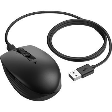 Мишка бездротова HP 710 Rechargeable Silent, 7 кн., up to 3000 dpi чорна (6E6F2AA) [401345]