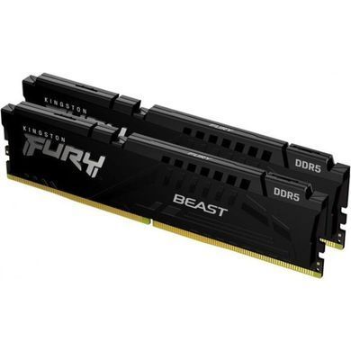 Пам'ять ПК Kingston DDR5 64GB KIT (32GBx2) 5600 FURY Beast (KF556C36BBE2K2-64) [114663]