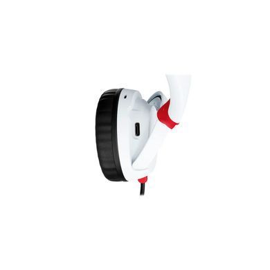 Гарнітура ігрова HyperX Cloud Mini, mini-jack/BT, 1.2м, білий-червоний (7G8F2AA) [107453]