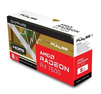 Відеокарта SAPPHIRE Radeon RX 7600 8GB GDDR6 Pulse Gaming (11324-01-20G) [112634]
