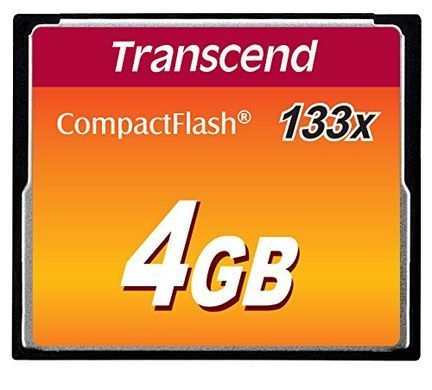 Карта пам'яті Transcend CF 4GB 133X (TS4GCF133) [108887]