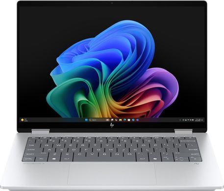 Ноутбук HP OmniBook X Flip x360 14-fm0008ua 14" WUXGA IPS Touch, Intel U5-226V, 16GB, F512GB, UMA, Win11, сріблястий (C3UL7EA) [111358]