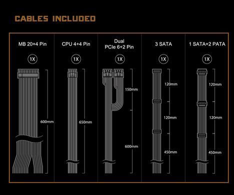 БЖ 650W ASRock Challenger 120mm, 80+ Bronze, Retail (CL-650B) [403436]