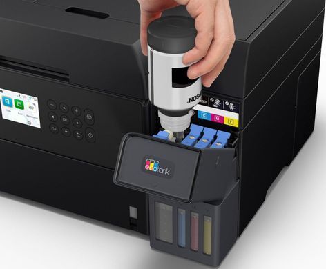 БФП ink color A4 Epson EcoTank L6370 35_23 ppm DADF Duplex USB Ethernet Wi-Fi 4 inks Black Pigment (C11CL43405) [114208]