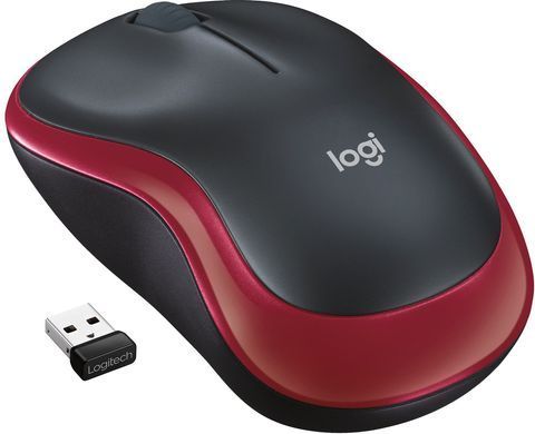 Мишка Logitech M185 бездротова, Red (new) (910-002237) [403796]