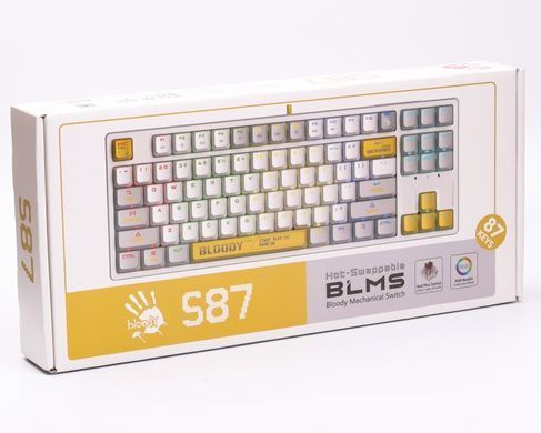 Клавіатура Bloody S87 Energy White (S87 (Energy White)) [606030]
